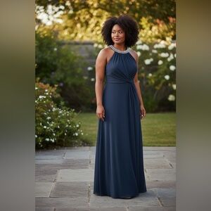 Stunning navy blue gown